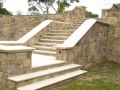 italian stone wallcaps stairs