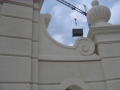 italian stone  entry gate detail