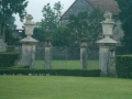 italian stone entry gate villa urns