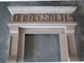 Giallo-Italian-Limestone-Roman-Design-Fireplace-vicenza-overmantle-roman-figurines