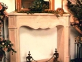 italian vicenza limestone fireplace Vicenza giallo dorato finishing living room private villa