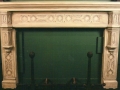 italian vicenza limestone fireplace Tudor style