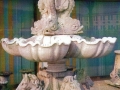 two tiers horses dolphins finial fountain italian limestone vicenza garden ornamenst stone srl