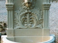 wall fountain lion head italian limestone vicenza garden ornamenst stone srl