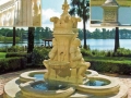 knights fountain italian limestone vicenza garden ornamenst stone srl Miami Florida