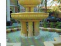 Columns fountain quardifoil poolsurround two tiers columns italian limestone vicenza garden ornamenst stone srl