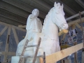 monument italian limestone vicenza sculpture Marco Aurelio equestrian monument