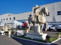 monument italian limestone vicenza sculpture Marco Aurelio equestrian monument