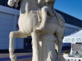 monument italian limestone vicenza sculpture Marco Aurelio equestrian monument