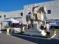 monument italian limestone vicenza sculpture Marco Aurelio equestrian monument