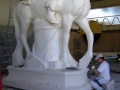 monument italian limestone vicenza sculpture Marco Aurelio equestrian monument