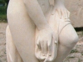 italian stone sculpture female figure Bagnante